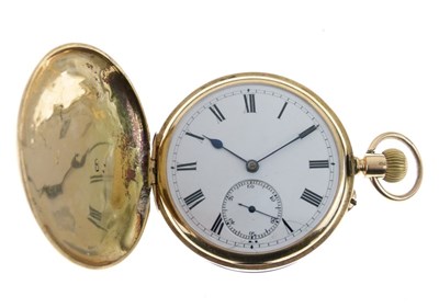 Lot 154 - George V 18ct gold full hunter pocket watch