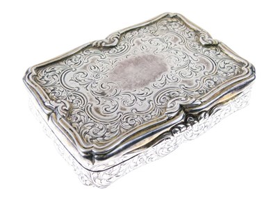 Lot 176 - Nathaniel Mills - Victorian silver table snuff box