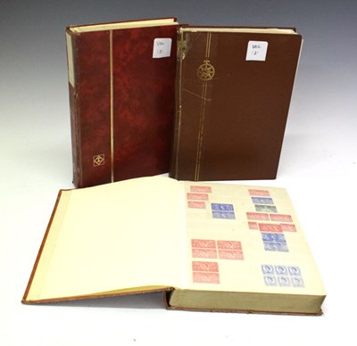 Lot 235 - Three volumes of mainly un-mounted mint Queen Elizabeth II GB stamp sets