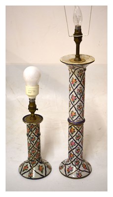 Lot 604 - Tall ceramic table lamp