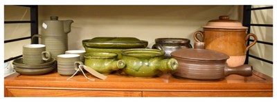 Lot 657 - Quantity of Denby tea/coffee ware, together with some lidded pans etc