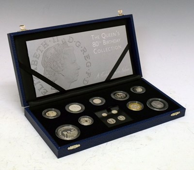 Lot 134 - Coins - Royal Mint - The Queen's 80th Birthday Collection