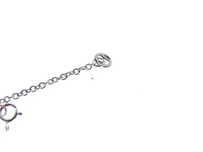 Lot 40 - 18ct white gold oval locket