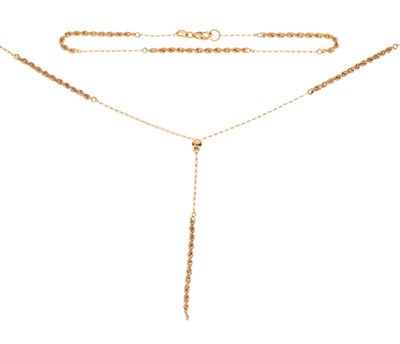 Lot 59 - 9ct gold necklace and bracelet set