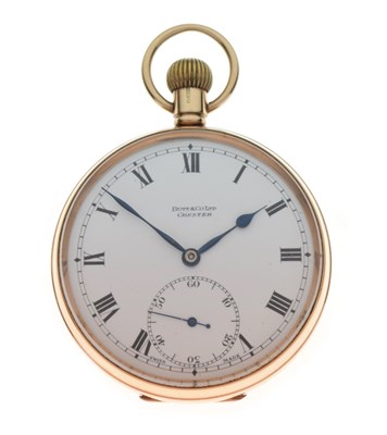 Lot 104 - Gentleman's 'Butt & Co. Ltd' Chester 9ct gold pocket watch