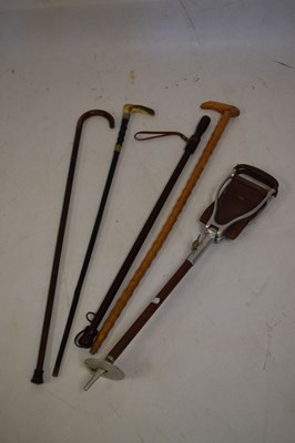 Lot 621 - Antique shooting stick and sundry sticks