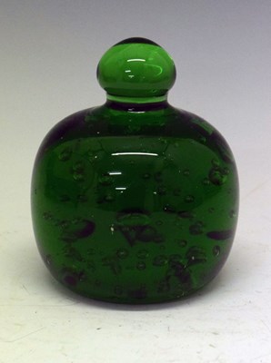 Lot 628 - Green bubble glass dump doorstop