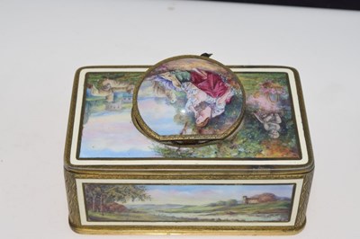 Lot 163 - Karl Griesbaum of Triberg - good quality enamel singing bird box
