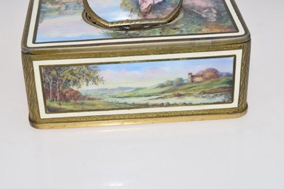 Lot 163 - Karl Griesbaum of Triberg - good quality enamel singing bird box