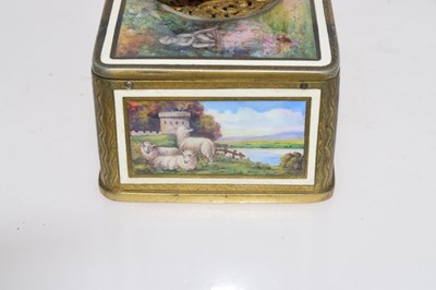 Lot 163 - Karl Griesbaum of Triberg - good quality enamel singing bird box