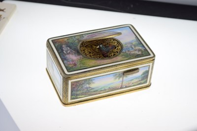 Lot 163 - Karl Griesbaum of Triberg - good quality enamel singing bird box