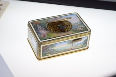 Lot 163 - Karl Griesbaum of Triberg - good quality enamel singing bird box