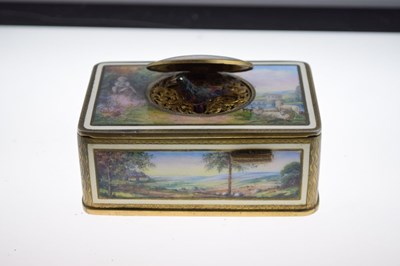 Lot 163 - Karl Griesbaum of Triberg - good quality enamel singing bird box