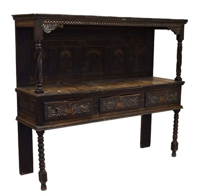 Lot 625 - Oak buffet '1603' (concocted)