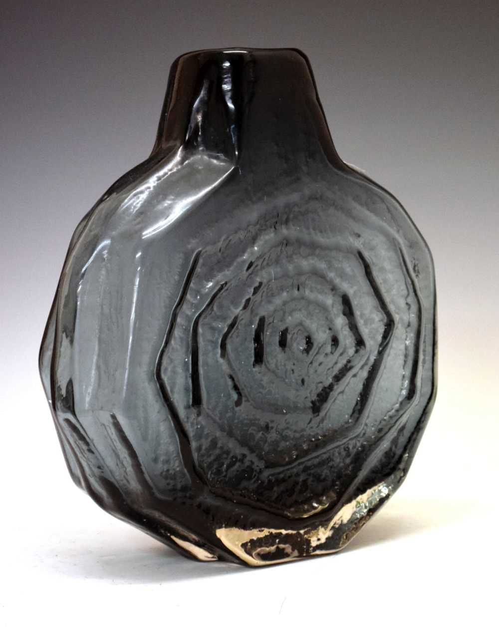 Lot 311 - Whitefriars Indigo 'Banjo' vase