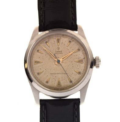 Lot 118 - Tudor - Gentleman's Oyster stainless steel manual-wind wristwatch