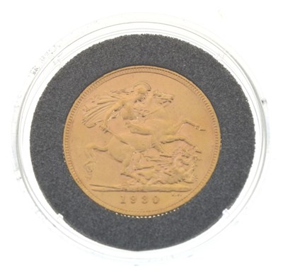 Lot 118 - Gold Coins - George V gold sovereign 1930