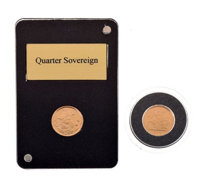 Lot 121 - Coins - Gibraltar Elizabeth II gold Quarter Sovereign, 2017