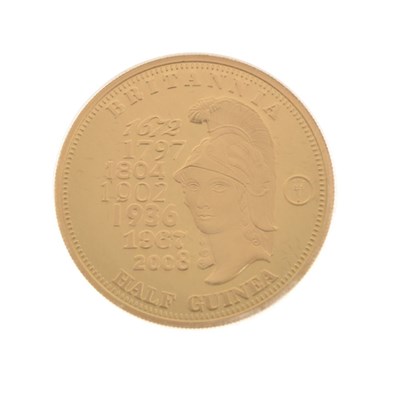 Lot 124 - Coins - Tristan da Cunha Elizabeth II gold Britannia Half Guinea, 2009