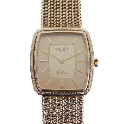 Lot 69 - Rolex Geneve gentleman's Cellini 18ct gold bracelet watch