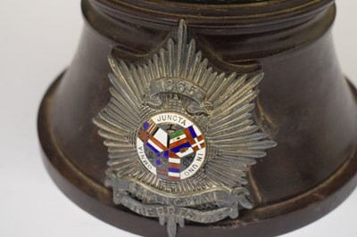Lot 127 - Shanghai Fire Brigade white metal presentation bowl