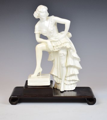 Lot 403 - Royal Crown Derby figure of Anny Ahlers