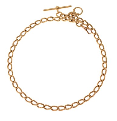Lot 84 - 18ct gold watch chain