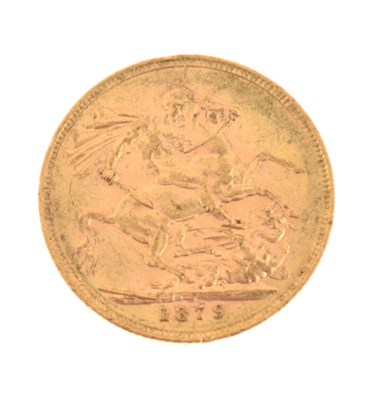 Lot 112 - Gold Coins - Queen Victoria gold sovereign  1879