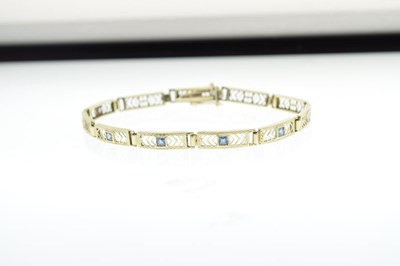 Lot 37 - Sapphire set bracelet
