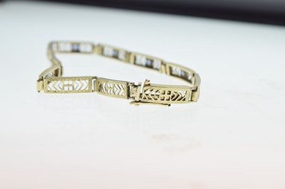 Lot 37 - Sapphire set bracelet