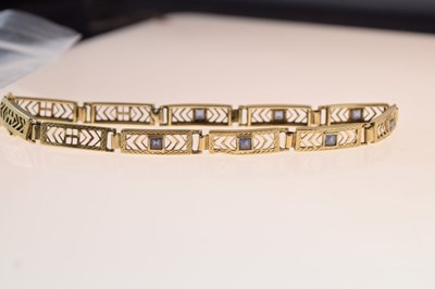 Lot 37 - Sapphire set bracelet