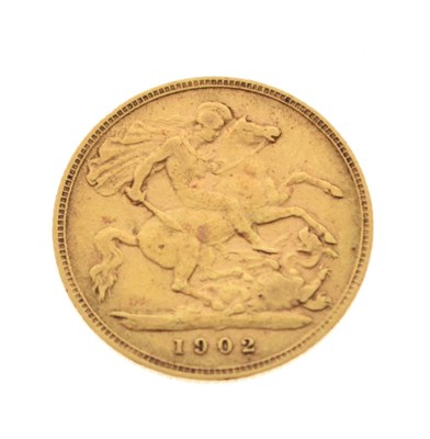 Lot 127 - Gold Coin -Edward VII half sovereign