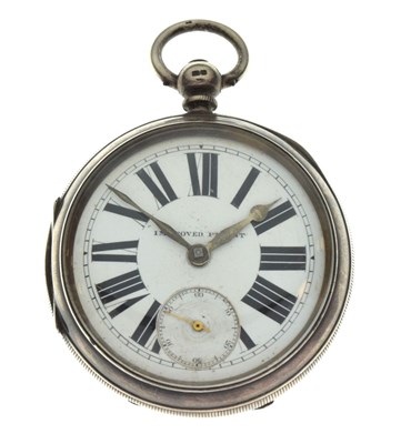 Lot 107 - Silver fob watch, Chester
