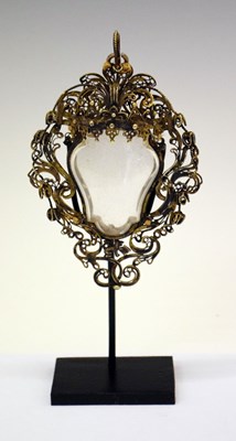 Lot 47 - Venetian rock crystal reliquary pendant