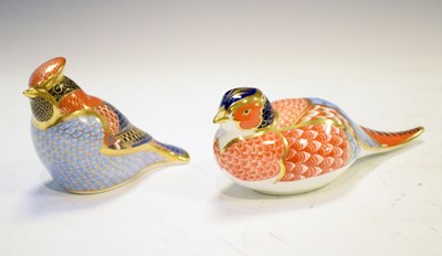 Lot 454 - Two Royal Crown Derby paperweights