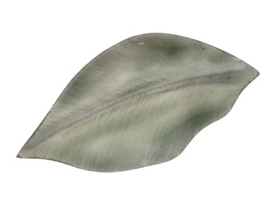 Lot 66 - Anton Michelsen  enamel leaf brooch
