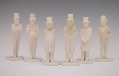 Lot 346 - Set of six James Hadley Royal Worcester 'Politician' figures
