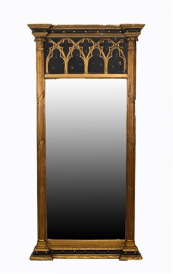 Lot 642 - 20th Century Reproduction pier style mirror