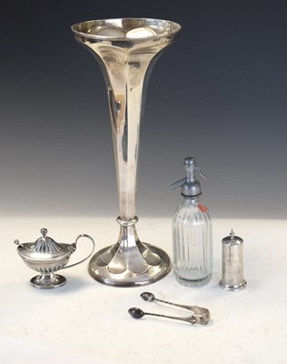 Lot 183 - Mappin & Webb trumpet vase, etc..