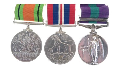 Lot 98 - George VI General Service Medal and Second World War medal pair