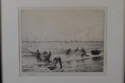 Lot 320 - William Lionel Wyllie R.A. (1851-1931), Etching, Landing the Catch