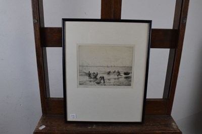 Lot 320 - William Lionel Wyllie R.A. (1851-1931), Etching, Landing the Catch
