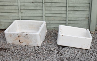 Lot 816 - Two Belfast sinks