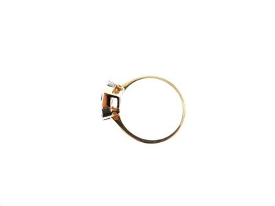 Lot 23 - 18ct gold ruby and diamond 18ct gold dress ring