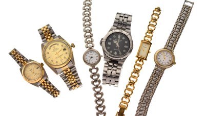 Lot 125 - Smiths wall watch and assorted fashion watches