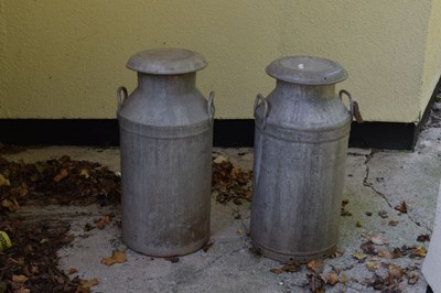Lot 782 - Pair of milk churns