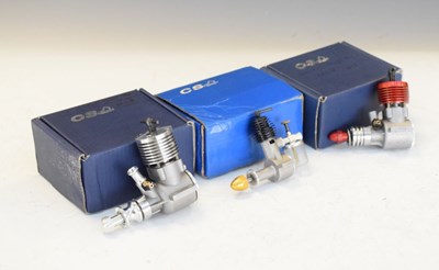 Lot 369 - Three Oliver Tiger (Replica by CS Engine) model aircraft engines
