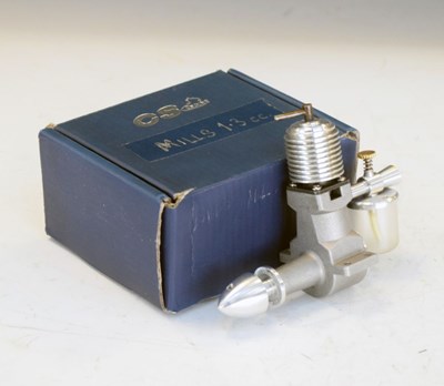 Lot 335 - CS Bodd Mills 1.3cc model aircraft engine, boxed
