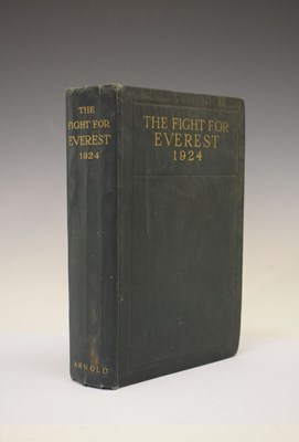 Lot 145 - Books - Lieutenant-Colonel E.F. Norton, D.S.O. The Fight For Everest: 1924