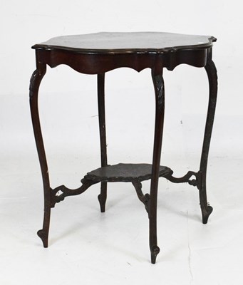 Lot 714 - Edwardian shaped top two tier occasional table